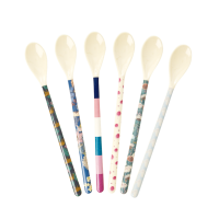 Long Handle Melamine Latte Spoons Simply Yes Print Rice DK